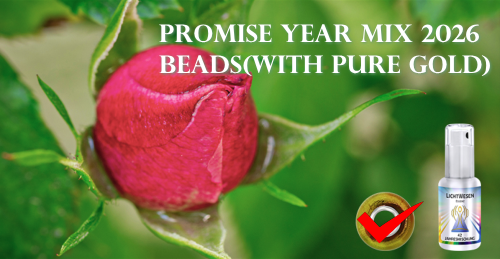 2026イヤーミックス純金色ビーズ　バラの蕾のイメージ