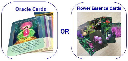 オラクルカードまたはフラワーエッセンスカードプレゼント