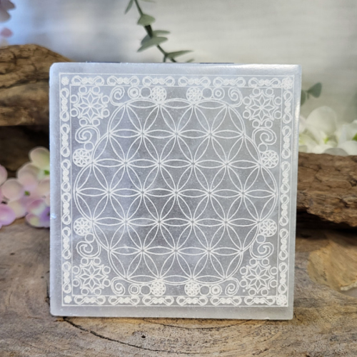 セレナイトエナジープレート・フラワーオブライフ